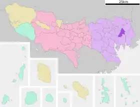 Localização de Sumida
