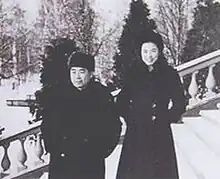 Zhou Enlai e Sun Weishi em Moscou em 1939