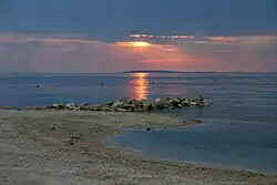 Por do sol em Povljane