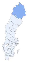 O condado de Norrbotten
