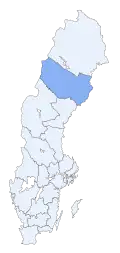O Condado de Västerbotten