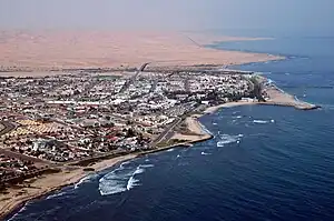 Vista aérea de Swakopmund