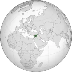 Localização  República Árabe da Síria