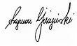 assinatura de Szymon Stanisław Giżyński