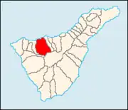 Localização de Icod de los Vinos em Tenerife
