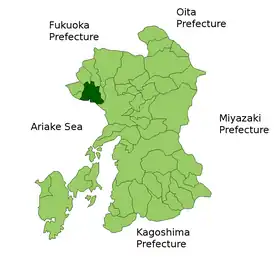 Localização de Tamana