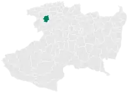 Localização de Tangamandápio em Michoacán
