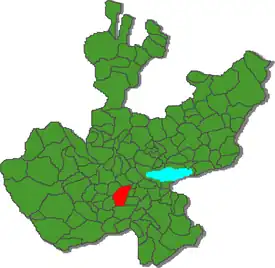Localização de Tapalpa em Jalisco