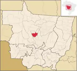 Localização de Tapurah em Mato Grosso