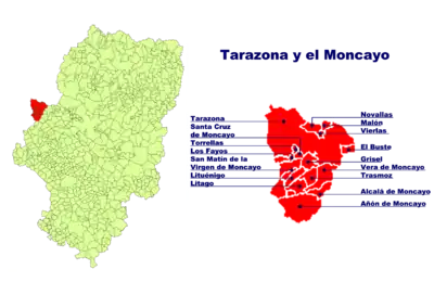 Municípios da Comarca de Tarazona e El Moncayo