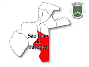 Localização no município de Tarouca