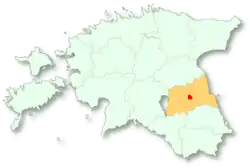 Localização de Tartu em Tartumaa
