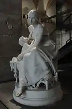 A viúva, 1893, mármore (Museu do Chiado, Lisboa)