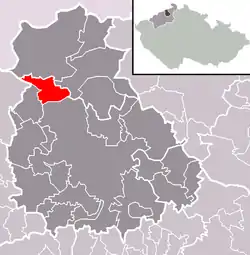 Localização de Telnice