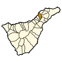 Localização de Tacoronte em Tenerife