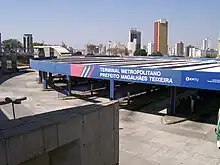 Vista do Terminal com o Centro de Campinas ao fundo