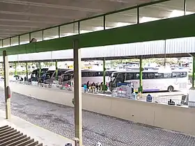 Ônibus no Terminal Rodoviário de Itabuna