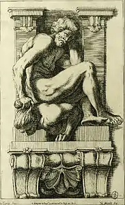 Atlante a dominar uma harpia