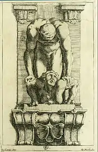 Atlante a dominar uma harpia