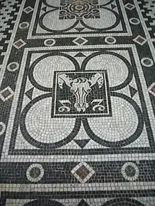 Mosaico de Capricórnio, o suposto signo de Cristo.