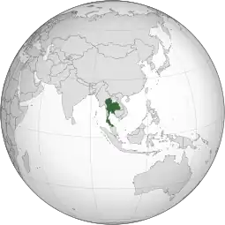 Localização de Reino de Tailandia