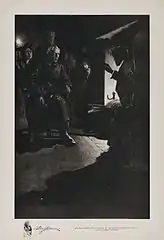 "Na noite seguinte, pelo canto da lareira, na melhor cadeira... Douglas começou a ler"