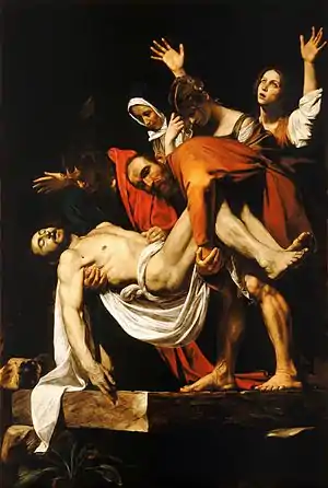 Enterro de Jesus  1602-1603, Pinacoteca Vaticana