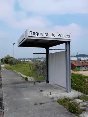 Apeadeiro de Regueira de Pontes, em 2016.