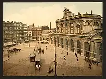 Façade de la gare en impasse de Lille, vers 1900.