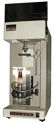 Típico aparelho de TGA