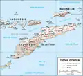 Mapa da ilha de Timor