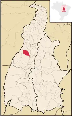 Localização de Goianorte no Tocantins