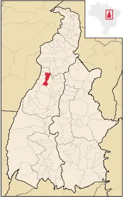 Localização de Pequizeiro no Tocantins