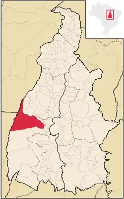 Localização de Pium no Tocantins