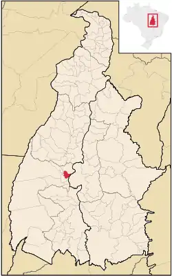 Localização de Pugmil no Tocantins