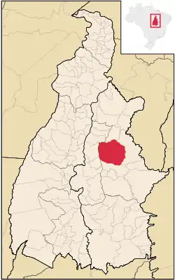 Localização de Rio Sono no Tocantins
