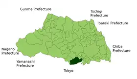 Localização de Tokorozawa