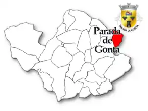 Localização no município de Tondela