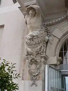 Detalhe da cariátide na prefeitura no porto de Toulon (1657)
