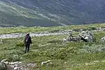 Um turista em Jotunheimen