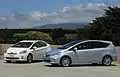 O Prius convencional comparado com o Prius v