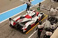 Toyota TS050 Hybrid nº5 durante testes no circuito de Paul Ricard, na França