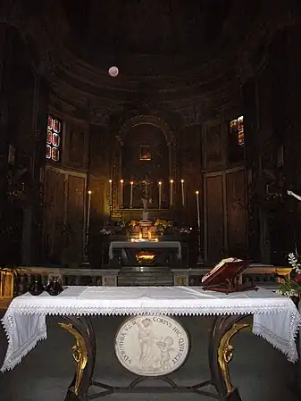 Detalhe do altar-mor.