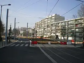 Obras do Tramway T1 em Villeneuve-la-Garenne