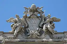 Brasão papal da Fontana di Trevi