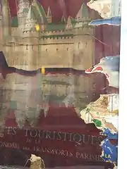 Antigo cartaz da década de 1950.