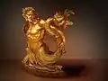 Tritão, madeira dourada, século XVIII