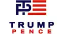 Logotipo oficial refletindo a escolha de Mike Pence como companheiro de chapa.