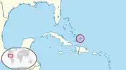 Mapa das Ilhas Turcas e Caicos