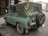 UAZ-469 na rua Garbarska em Cracóvia